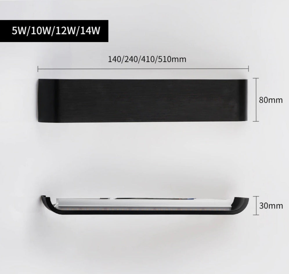 GlowLine - Lámpara de pared LED elegante para iluminación moderna