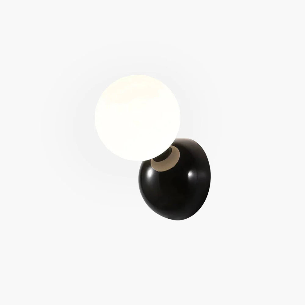 Nova Modern LED Indoor Wall Lamp Black/White Metal Living Room