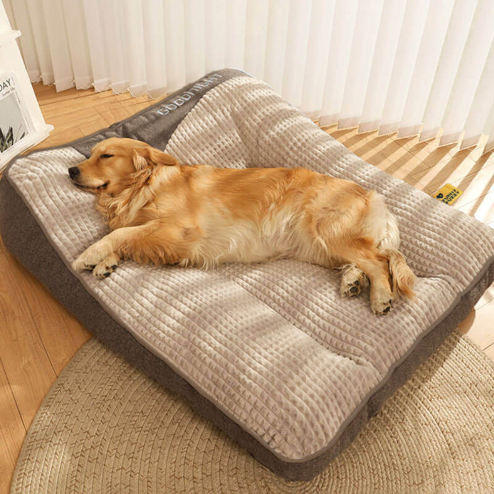 Large Orthopedic Dog Bed Thick Cushion Neck Support Scratch-Resistant 3