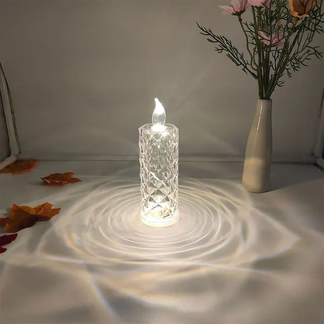 LuxeLicht - LED Diamant Nachtlampje voor Sfeerverlichting in Slaapkamer & Woonkamer