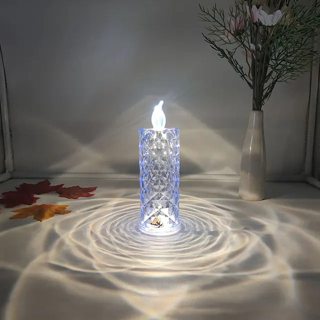 LuxeLicht - LED Diamant Nachtlampje voor Sfeerverlichting in Slaapkamer & Woonkamer