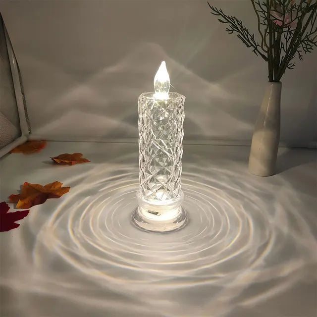 LuxeLicht - LED Diamant Nachtlampje voor Sfeerverlichting in Slaapkamer & Woonkamer