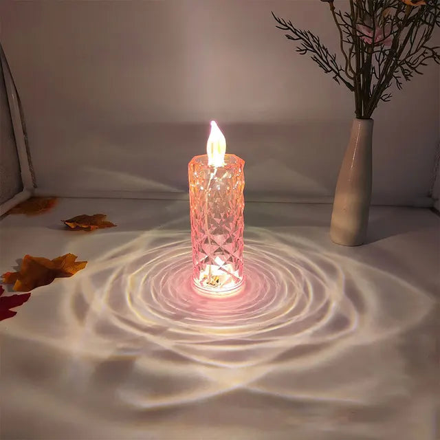 LuxeLicht - LED Diamant Nachtlampje voor Sfeerverlichting in Slaapkamer & Woonkamer