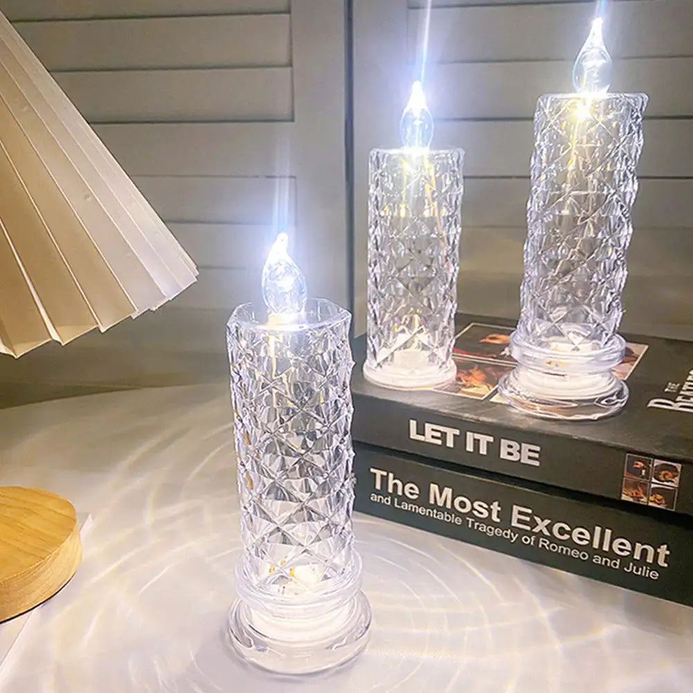 LuxeLicht - LED Diamant Nachtlampje voor Sfeerverlichting in Slaapkamer & Woonkamer