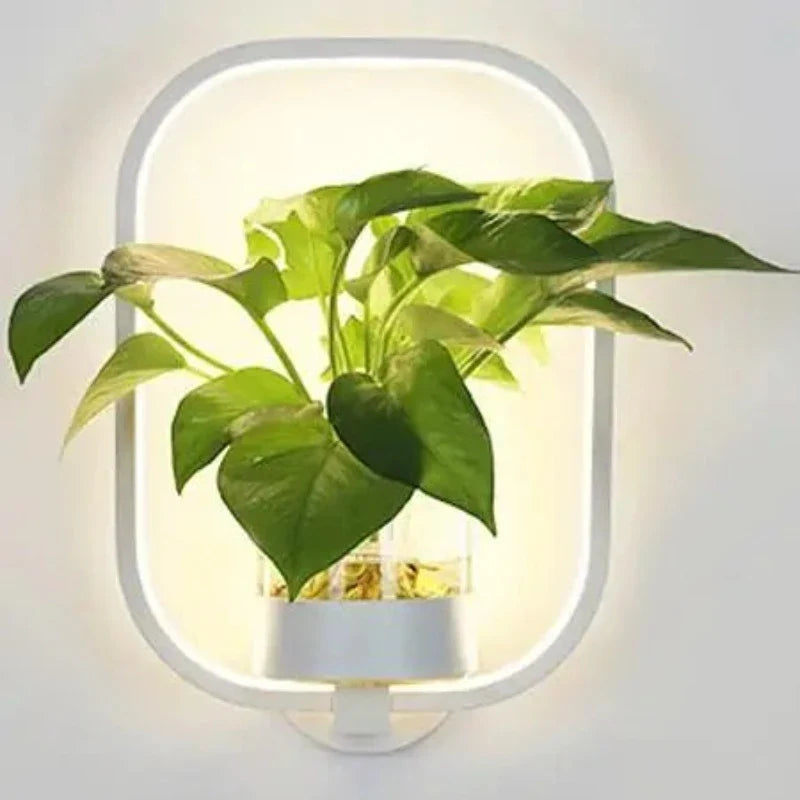 LumiPlanta - LED Wandlamp met Plantenhouder – Stijlvolle Verlichting voor een Groene Sfeer