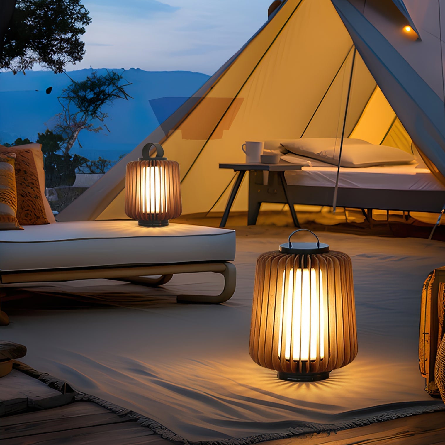 LumiLuxe - Oplaadbare Outdoor Tafellamp