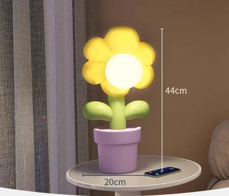 BloomGlow - LED Bloem Tafellamp – Decoratieve Verlichte Bloem voor Slaapkamer en Woonkamer