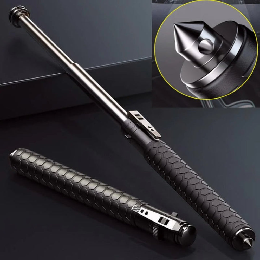 Retractable Self Defense Walking Sticks Alloy Telescopic Hiking Pole - Image 2
