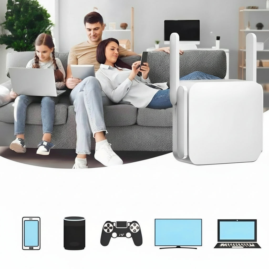 Long Range WiFi Booster Extender Repeater for Home and Office 1