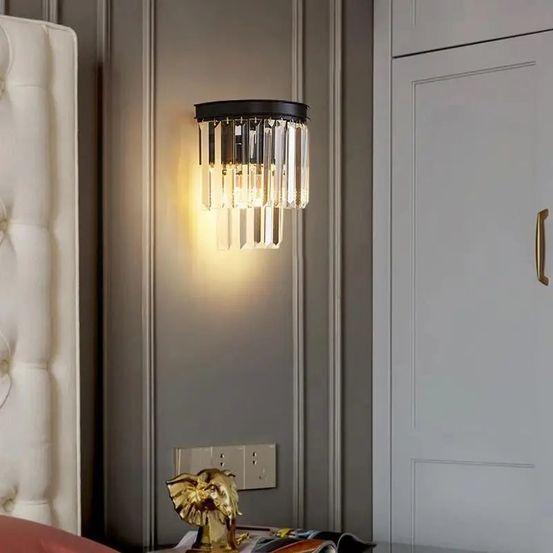 CrystalLuxe - Elegante Kristallen Wandlamp