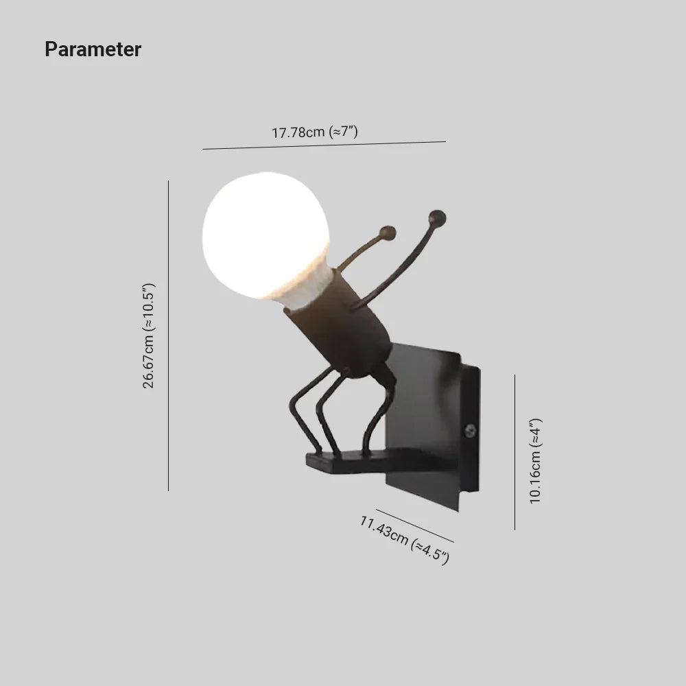 Moderne LED Wandlamp Wit/Zwart voor Badkamer en Woonkamer