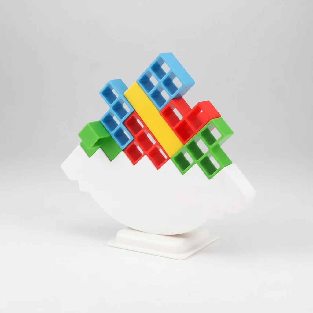 Magnetic Stacking Tower Game for Kids Educational Fun Balance Toy 0