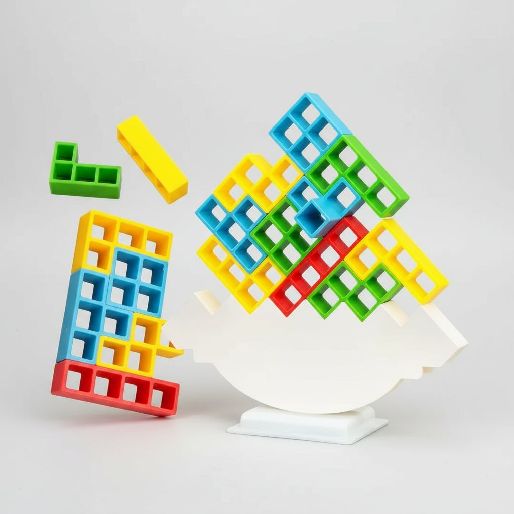 Magnetic Stacking Tower Game for Kids Educational Fun Balance Toy 10