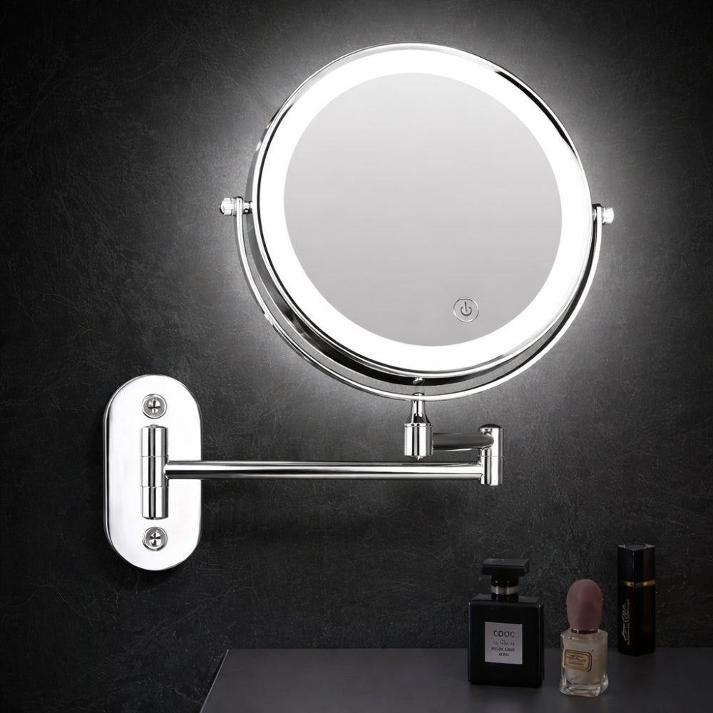 Wandspiegel LED Vergrotend Metaal Badkamer Make Up Spiegel