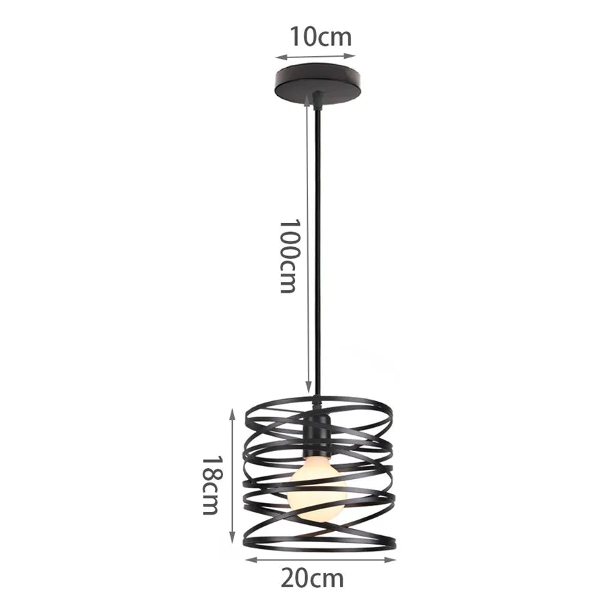 SteelWave - Metalen Draadlamp