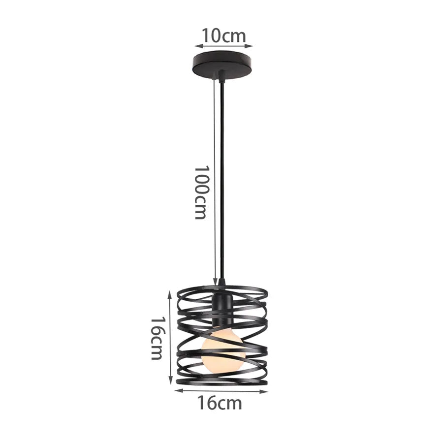 SteelWave - Metalen Draadlamp