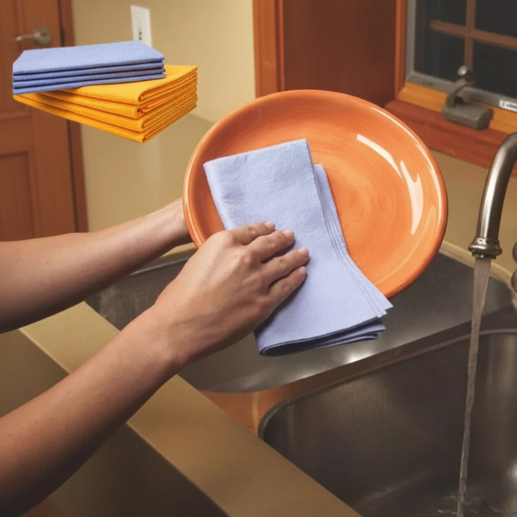 Cleaning Cloth Absorbent Multipurpose Reusable Microfiber