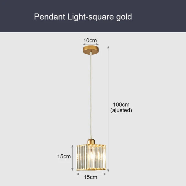 GlinsterLicht - Elegante K9 Kristallen Hanglamp