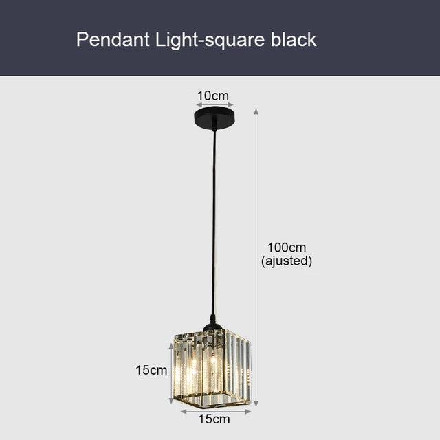 GlinsterLicht - Elegante K9 Kristallen Hanglamp