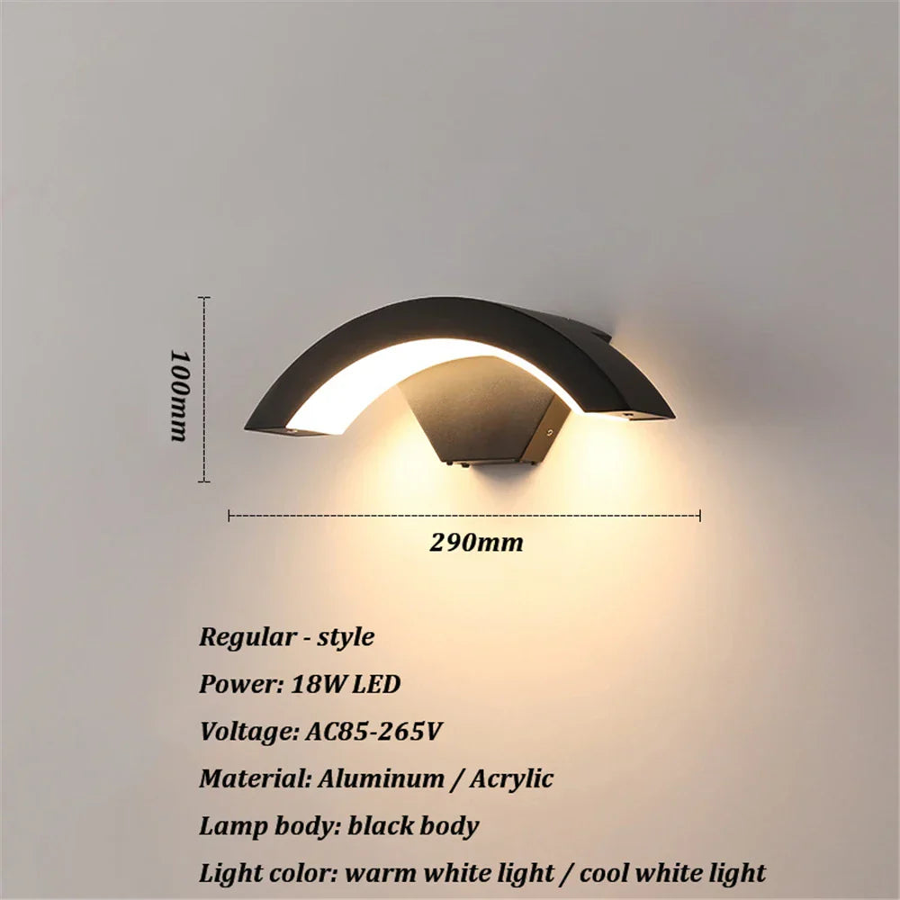 LichtBeeld - Stijlvolle Waterdichte Wandlamp