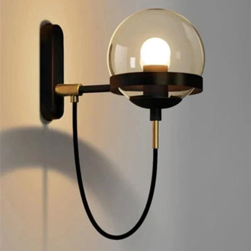 GlassGlow - Lámpara de pared de vidrio moderna – Lámpara de pared LED para sala de estar y pasillo