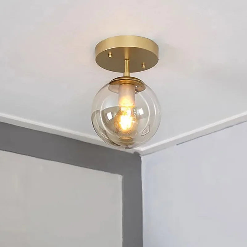 LuminousSphere - Moderne Glazen Bol Plafondlamp