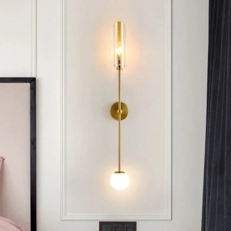 NordicGlow - LED Wandlamp van Glas – Stijlvolle Wandverlichting