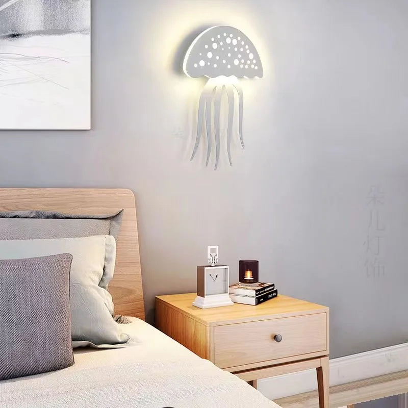AquaGlow - LED Kwallen Wandlamp