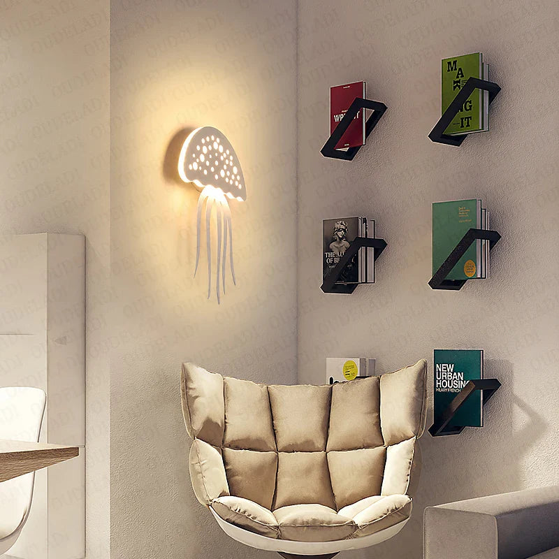 AquaGlow - LED Kwallen Wandlamp