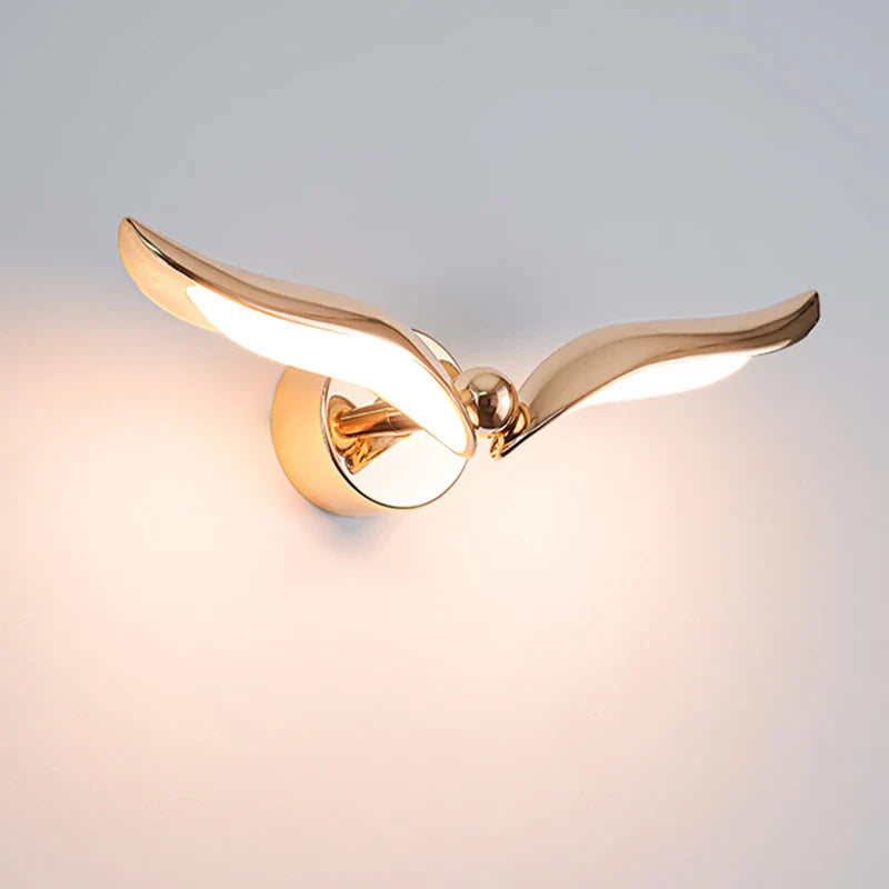 GoldenHorizon – Elegante wandlamp in de vorm van een meeuw