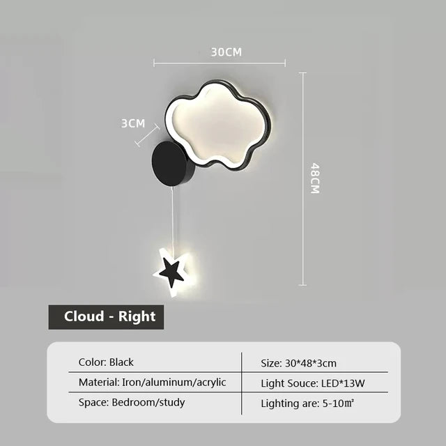 CloudLume – Decoratieve wandlamp voor een magische sfeer