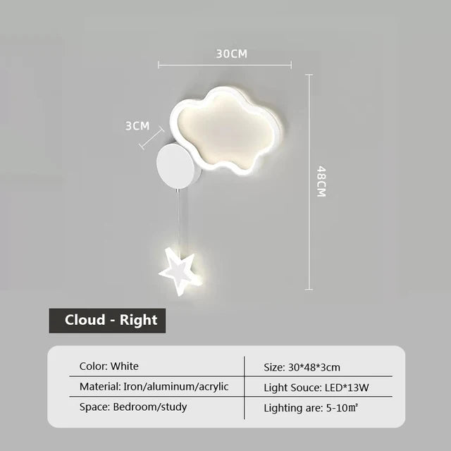 CloudLume – Decoratieve wandlamp voor een magische sfeer