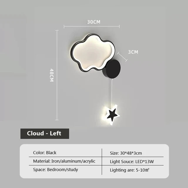 CloudLume – Decoratieve wandlamp voor een magische sfeer