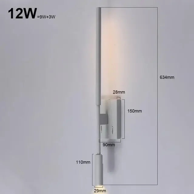 LuminoMinimal - Lámpara de pared LED con función regulable Iluminación moderna
