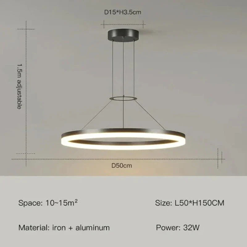 ElegantGlimmer - lanke Moderne Hanglamp