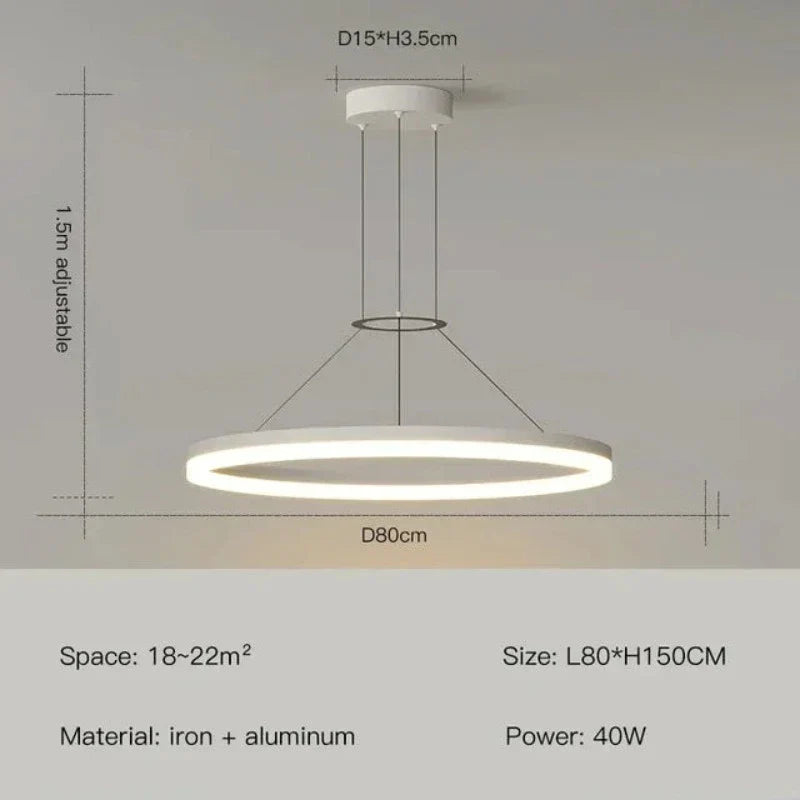 ElegantGlimmer - lanke Moderne Hanglamp
