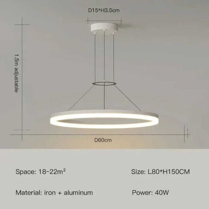 ElegantGlimmer - lanke Moderne Hanglamp