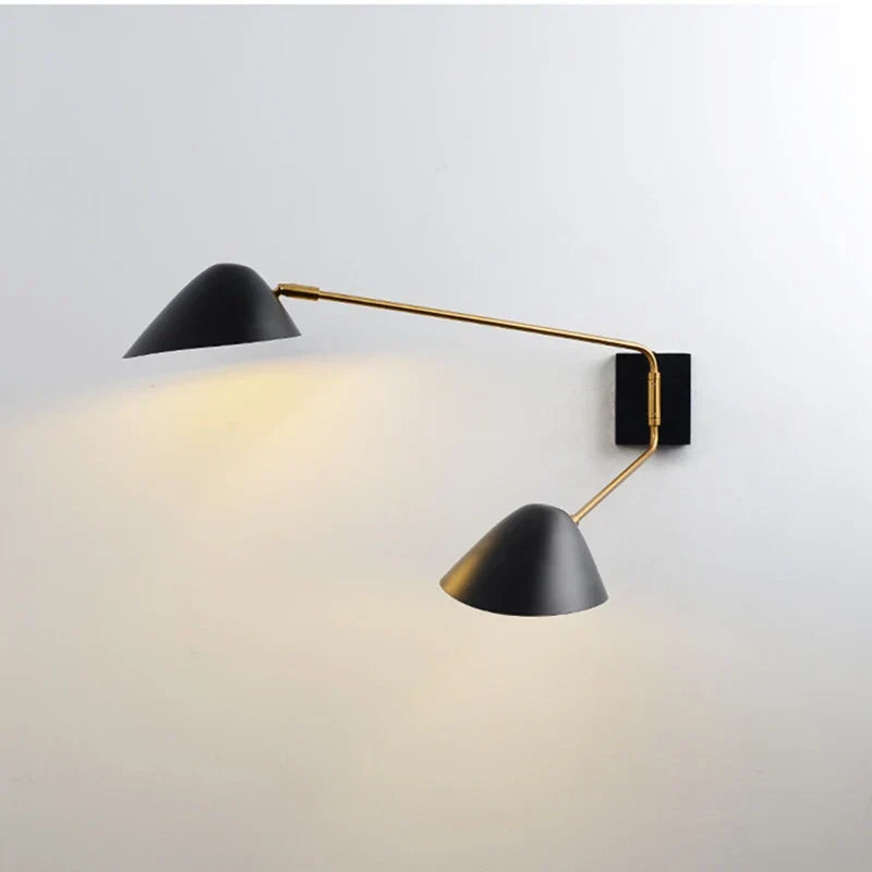 FlexGlow - Lámpara de Pared Giratoria con Brazo Largo y Iluminación LED
