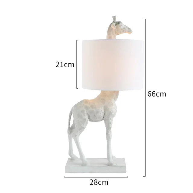 SafariGlow - Giraffe Tafellamp in Safari Stijl voor Woonkamer & Slaapkamer