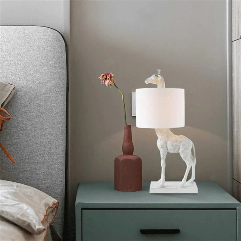 SafariGlow - Giraffe Tafellamp in Safari Stijl voor Woonkamer & Slaapkamer