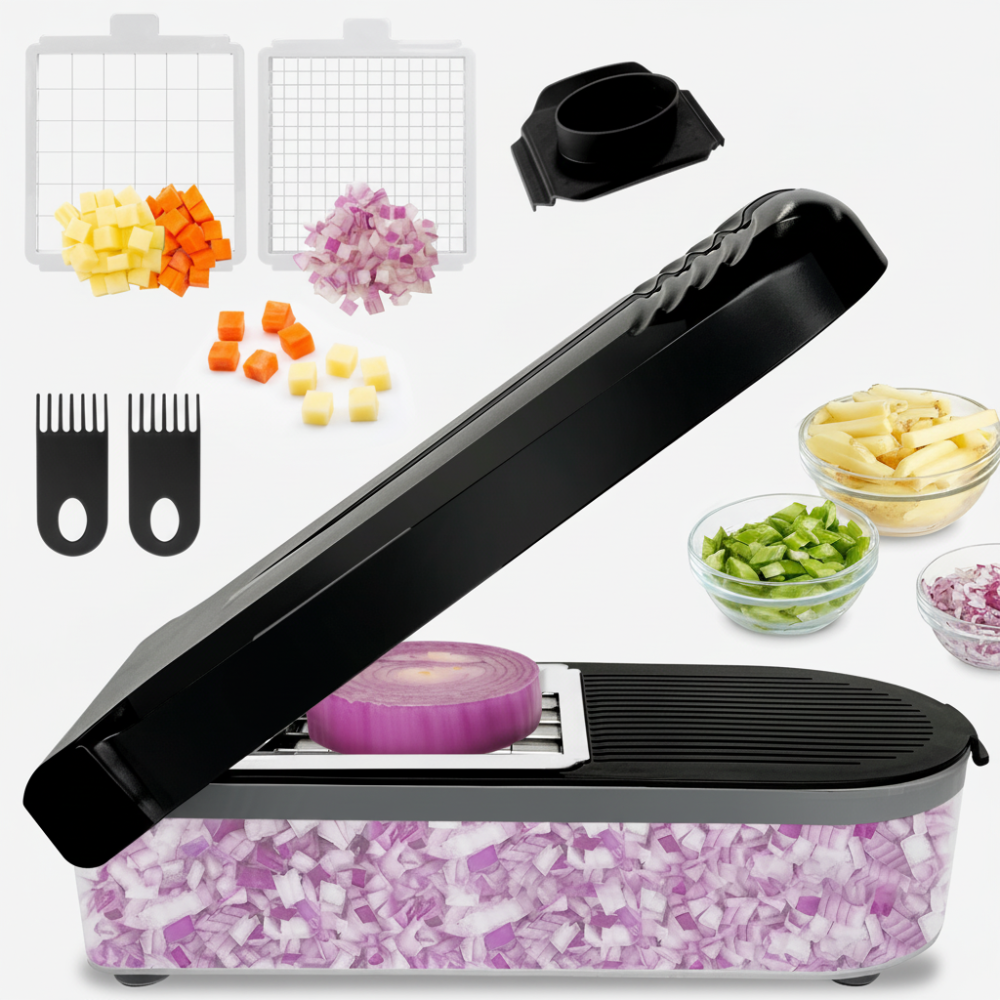 Cortador de Legumes Multifuncional 12 em 1 Preparação Rápida de Refeições