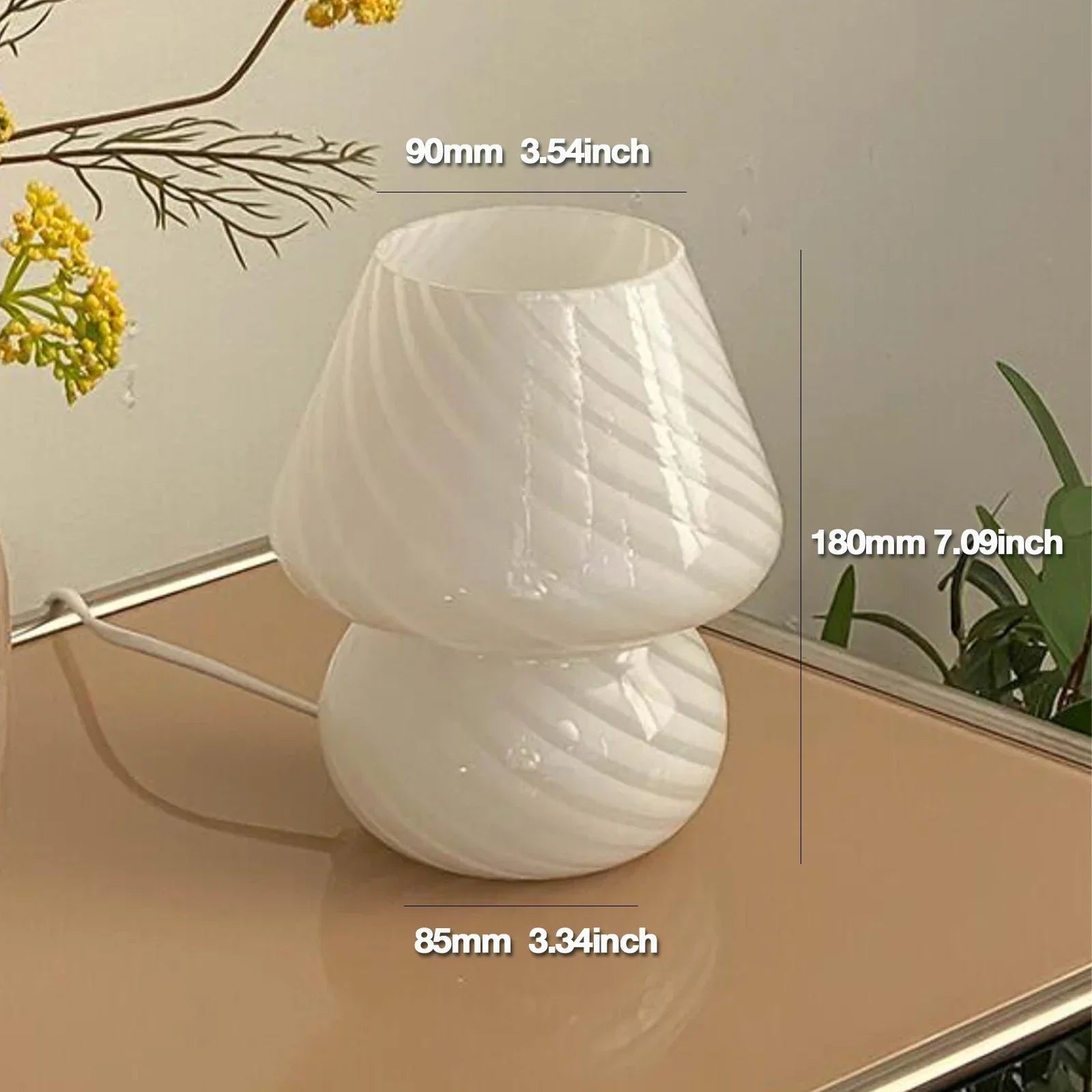ZenGlow - Moderne Glazen Tafellamp