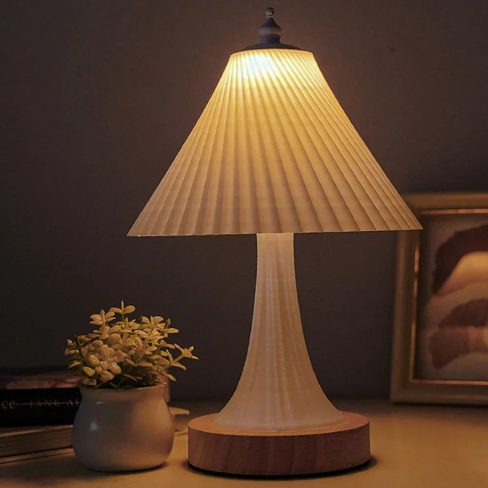 WoodGlow – Minimalistische LED Tafellamp voor Sfeervolle Verlichting