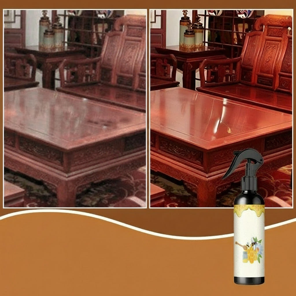 Natural Beeswax Furniture Polish Spray for Wood Shine and Protection 1