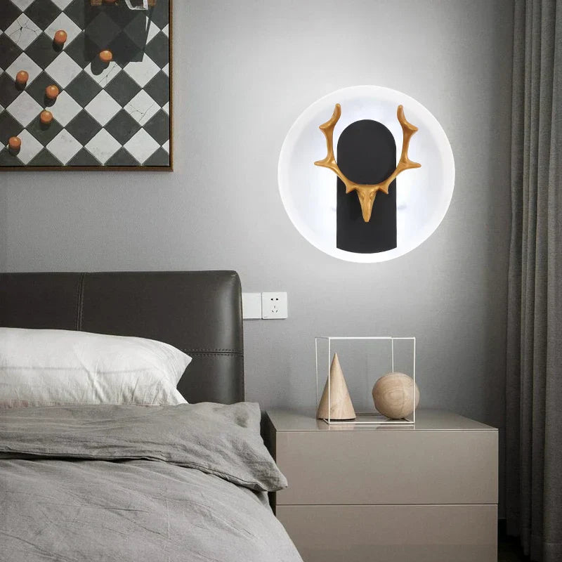 AntlerGlow - Moderne LED Wandlamp met Gewei Ontwerp – Decoratieve Verlichting