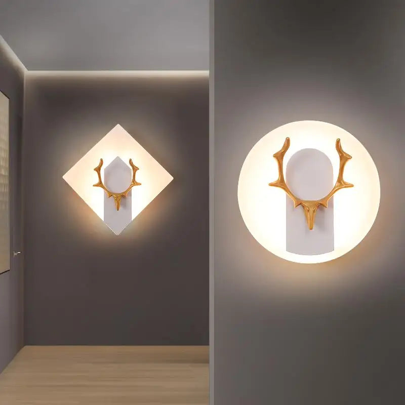 AntlerGlow - Moderne LED Wandlamp met Gewei Ontwerp – Decoratieve Verlichting