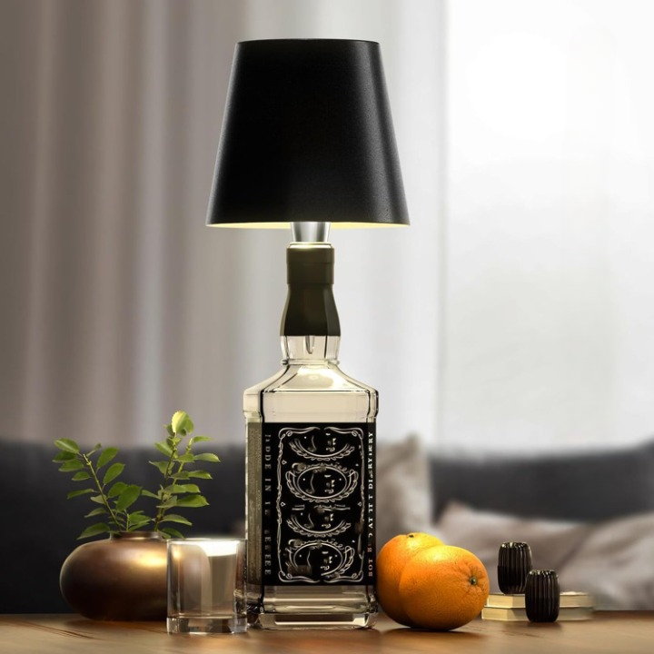 GlowBottle - LED Fleslamp met Dimbare Touchbediening, Draadloos & Oplaadbaar