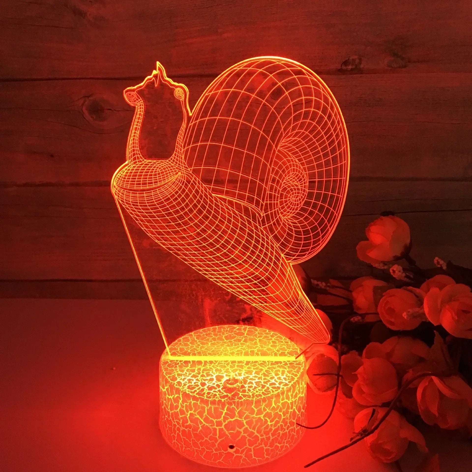 GlowSnail - 3D LED Nachtlampje met Kleurverandering en Dimbare Functie