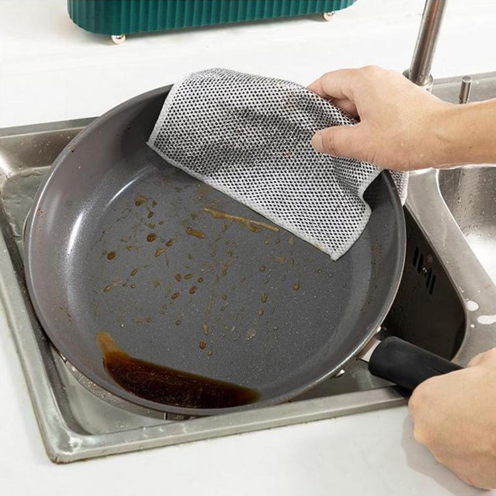 Non-Scratch Nylon Dishcloths for Kitchen Cleaning and Scrubbing 8