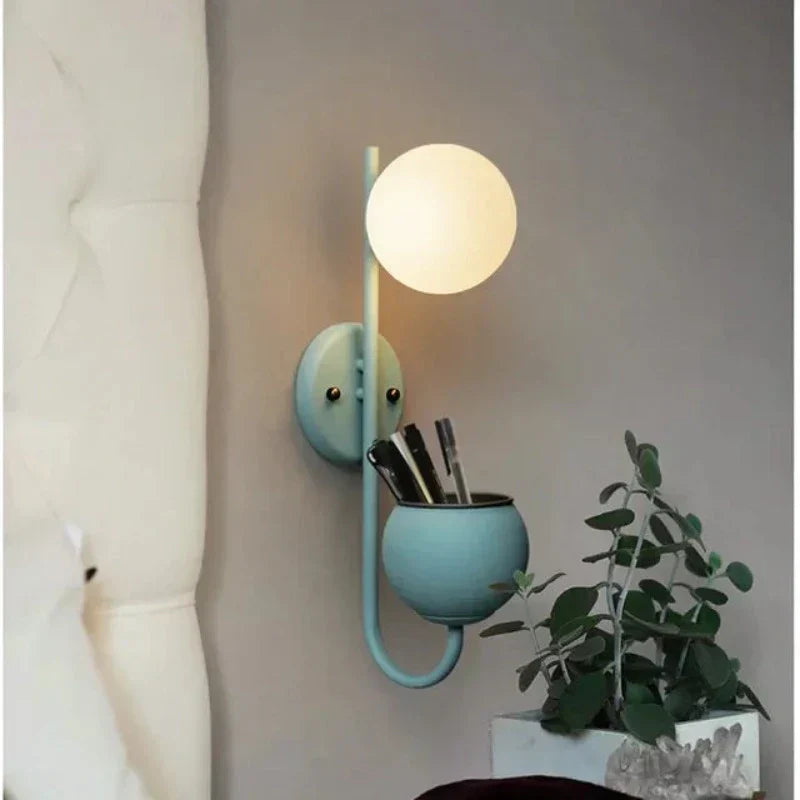 NordicGlow Planta - Lámpara de varita LED con soporte para plantas – Lámpara minimalista